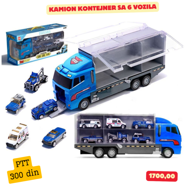 Kamion kontejner sa 6 vozila