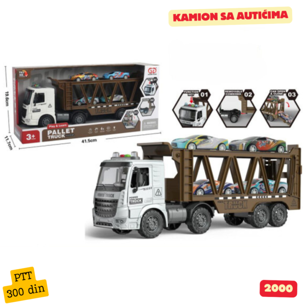 Kamion 40 cm sa efektima i atićima