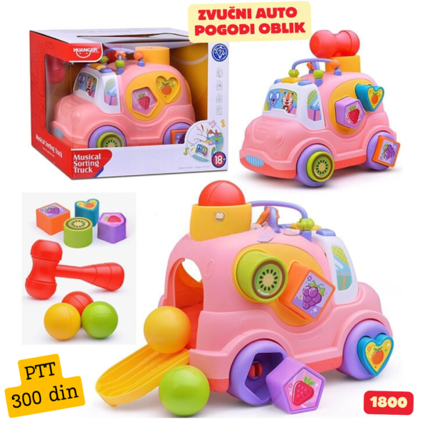 Zvučni auto pogodi oblik