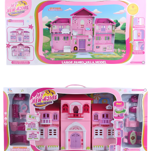 Velika kuća za lutke sa nameštajem – savršena vila za igru
