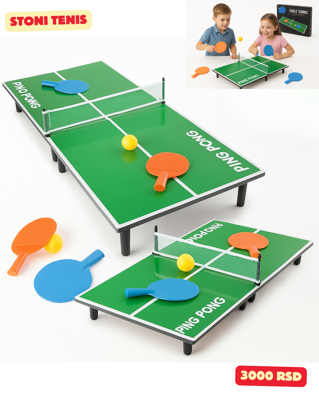 Stoni Tenis Set – Zabava za celu porodicu