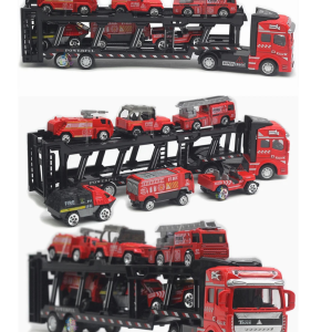 Metalni vatrogasni kamion sa 6 vozila