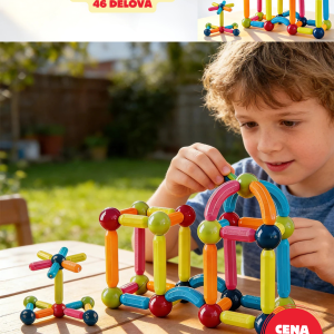 Magnetni štapići 46 delova